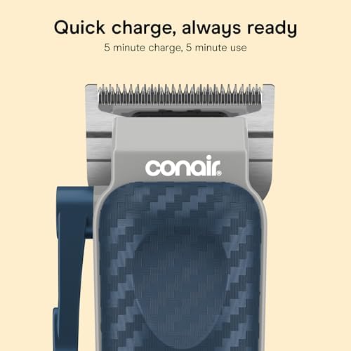 Conair Rechargeable Hair Clippers Kit, Color-Coded Guide Combs, 17 Pieces - Image 3