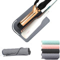 Flat Iron Heat Resistant Silicone Mat for Curling Iron, Hair Straightener Pad, Sleeve, Travel Case and Other Styling Tools, for Counter, 9 x 6.5 in, Gray by UORNERI