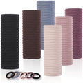 LuSeren Nylon Hair Ties, Fabric Hair Ties, Soft Hair Elastics for Women by LuSeren
