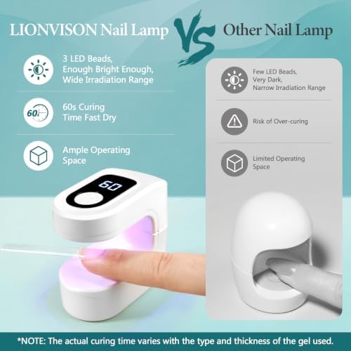 LIONVISON Nail Tips Square Set: 504PCS XXXL No C Curve Straight Tapered Square Nail Tips Extra Long Clear Nail Tips with Nail Extension Glue Gel Prep Dehydrator Primer File UV Curing Lamp for Home DIY - Image 5