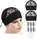 2 Pcs Headband Wig Caps Adjustable Lace Wig Grip Cap Ice Silk Material for Making Headband Wigs (Lace Wig Caps) by YTBYT