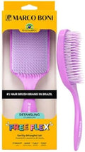 Marco Boni Free Flex Detangling Hair Brush, Flexible Hairbrush for Wet & Dry Hair, Pain-Free Detangler, Ergonomic Handle, All Hair Types, Lavender Pink by MarcoBoniUSA
