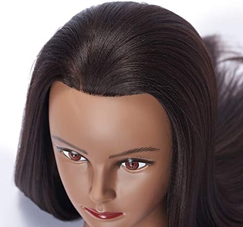 Mannequin Head Synthetic Hair Hairdresser 26-28 inch - Image 4