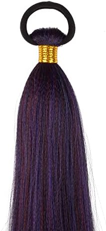 Braided Ponytail Extension with Hair Tie Purple Gradient Braid Extensions - Image 6