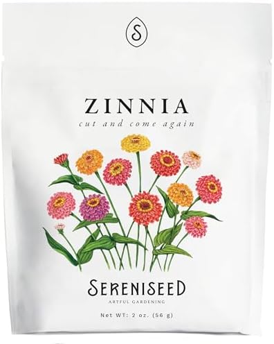 Sereniseed Cut and Come Again Zinnia Seeds (2 oz) by Sereniseed
