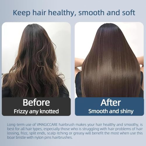 Detangling Hair Brush for Wet & Dry Hair, For All Hair Types (Black) - Image 6