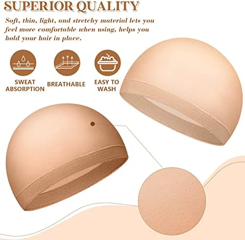 Mepase 200 Pcs Wig Caps Nylon Stocking Caps Bulk - Image 3