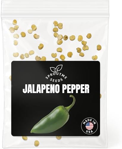 SproutMe Jalapeno Pepper 50 Seeds for Planting, Non-GMO Heirloom Hot Chili by SproutMeSeeds