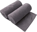 JML Microfiber Bath Sheet Towels, 2 Pack, 35" x 70", Grey by JML