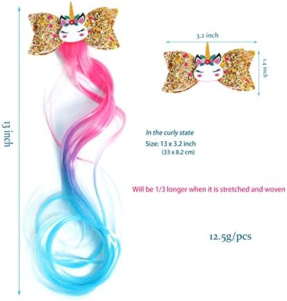 5- Colored Hair Clips For Girls Hair Extensions For Kids - Image 2