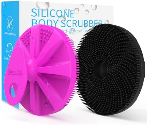 Silicone Body Scrubber, BEAUTAIL Gentle Exfoliating Brush for All Skin Type by BEAUTAIL