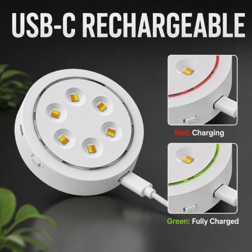1 Pack Rechargeable Full Spectrum LED Grow Light for Indoor Plants,4000 mAh - Image 5