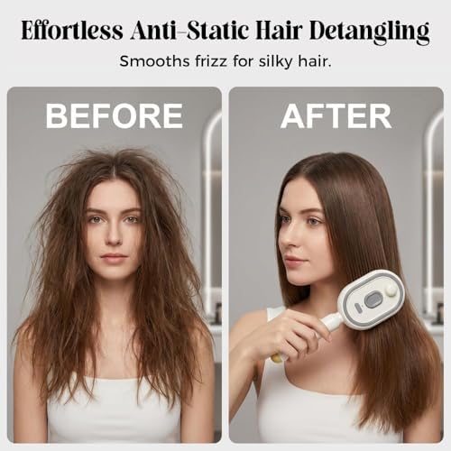 Electric Mist Air Cushion Comb, Self‑Cleaning Spray Hair Brush - Image 6
