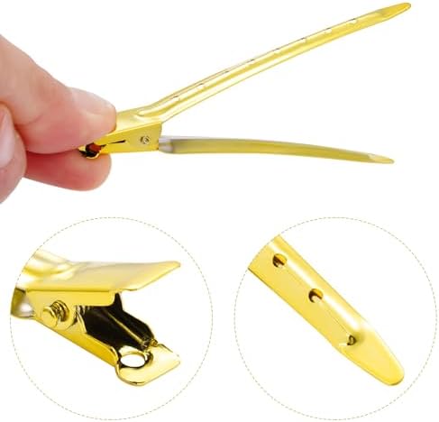 Bantoye 24Packs Duck Bill Clips 3.35Inch Metal Alligator Clip,Bright Yellow - Image 3
