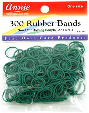 Annie Rubber Bands for Hair, Black and White, 300 Ct, Hair Ties - Image 4