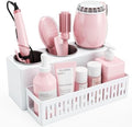 Hair Tool Organizer, Detachable Hair Dryer Holder with 3 Stainless Steel Cups, Wall Mounted Bathroom Organizers and Storage for Accessories, Curling Irons, Straighteners, Toiletries, Makeup by LATTYSY