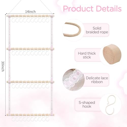 POVETIRE Headband Holder Bow Organizer for Girls, Baby Head Bands Storage - Image 3
