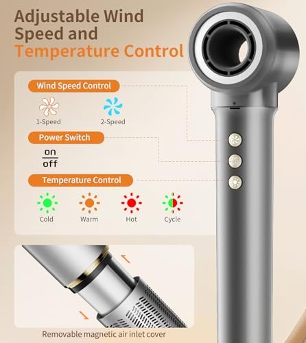9-in-1 Hair Dryer Brush Kits, Curly Hair Dryer with Diffuser for Women - Image 4