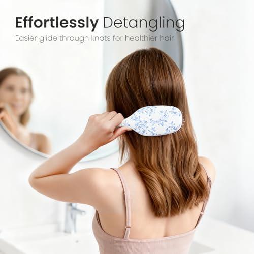 AIMIKE Porcelia Detangler Brush for Fine Hair, Paddle Hair Brush for Women - Image 5