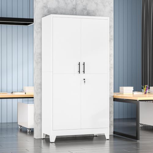 78.7 Metal Garage Storage Cabinet with Locking Doors - Image 2