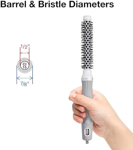 Olivia Garden Ceramic + Ion Round Thermal Hair Brush - Not Electrical - Professional Blowout Brush for Normal to Thick Hair - Image 2