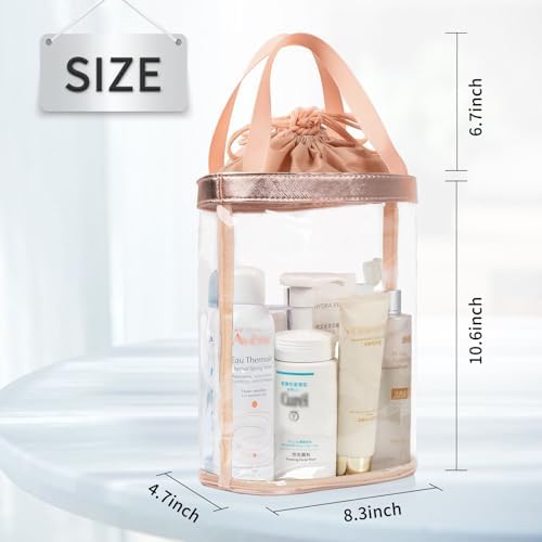 Clear Toiletry Bag, Travel Toiletry Bag for Women TSA Approved Toiletry Bag - Image 2