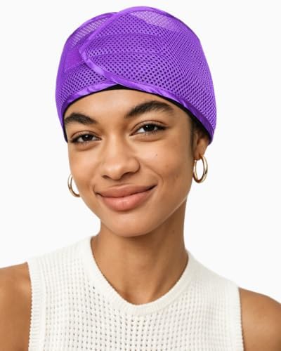 FocusCare 2-in-1 Anti-Slip Hair Wrap for Sleep – Mesh Durag Cap for Pixie Cut Short Hair, Adjustable Hook and Loop Closure - Image 4