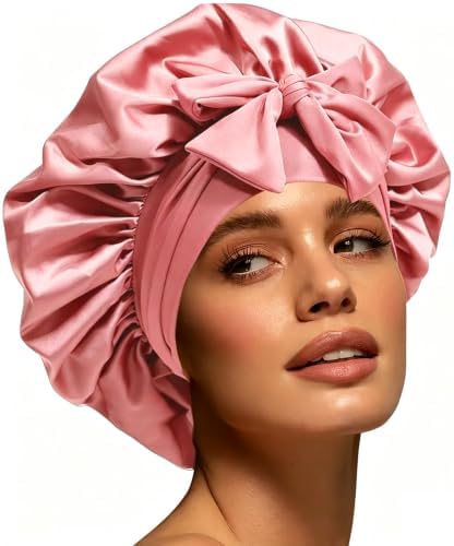 Silk Bonnet for Sleeping Women Satin Cap Reduce Frizz & Hair Breakage by Unknown