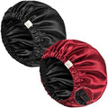 YANIBEST Satin Bonnet for Sleeping Women Men, Adjustable Hair Bonnet by yanibest