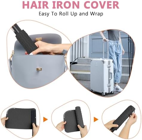 Larger Size Silicone Heat Resistant Mat for Hair Tools(12" x 9") - Image 6