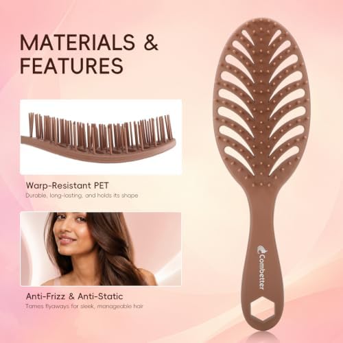 Vented Detangling Hair Brush – Fast Blow Drying, All Hair Types - Image 3