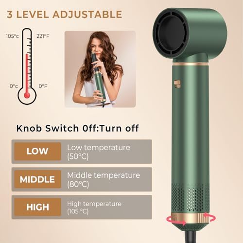 5 in 1 Blow Dryer Brush, Hair Dryer Brush Set Upgrade Hot Air Brush - Image 4
