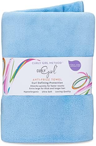 Curly Girl Towel for Women with Curls, Anti-Frizz, Absorbent, Fast Drying, Curly Hair, Microfiber Hair Drying Towel for Curls by CURLYGIRL