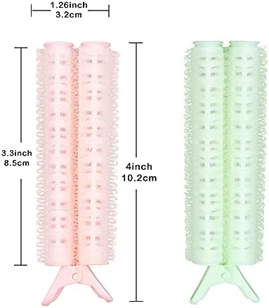 4 Pieces Volumizing Hair Root Clips, Hair Clip Curler Rollers Natural Clamps Rollers Self Grip Volume Hair Root DIY Wave Fluffy Curler Hair Styling Tool, Easy to Carry for Women Girls - Image 3