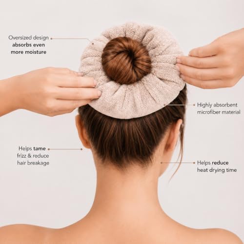 WILLBOND 4 Pcs Microfiber Quick-dry Hair Towel Scrunchie, Bright Colors - Image 5