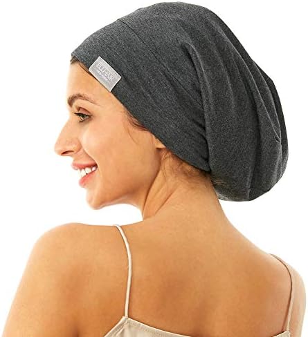 Beanie Sleep Hats Bonnet for Women Girls Curly Frizzy Hair Cover - Image 3