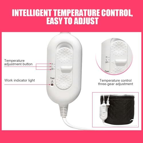 Hair Steamer Cap for Deep Conditioning,Wired Heat Cap with 3 Mode Temperature,Women Steamer Heat Hat for Home Hot Oil Hair Treatment Salon SPA(US Plug 110V) - Image 3