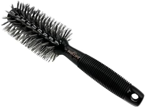 Phillips Brush Mini Monster Vent 5 LUXE Professional Hair Brush (2.5” Diameter Barrel) - Vented Blowout Hairbrush with Nylon Reinforced Boar Hair Bristles, Beech Wood Handle with Rubber Grip - Image 3