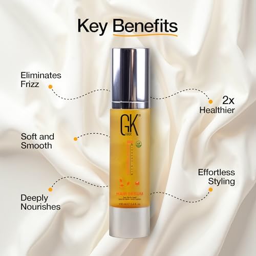 GK HAIR Oil- Argan Oil Hair Serum For Frizzy And Damaged Hair- Perfect For Keratin,Frizzy, Curly, Dry & Damaged ends-Adds Shine and Smooths,Paraben,Phthalate and Sulfate Free (3.4 oz) - Image 2