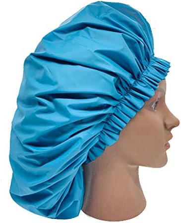 ELEBOX Premium Collection Super Jumbo Shower Cap Blue - Image 5