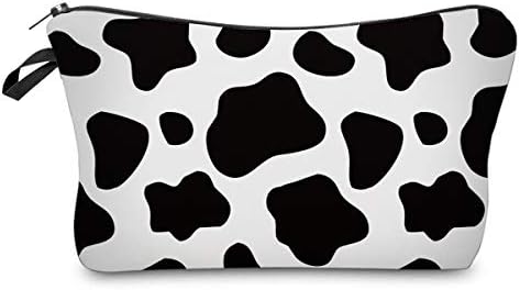 Deanfun Cosmetic Bag for Women Trendy Makeup Bags Organizer Travel Waterproof Toiletries Bag Accessories Cow Point Gifts (52558) by Deanfun