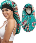 AWAYTR 2-Layer Satin Bonnet for Braids, Wide Band Long Sleep Cap by AWAYTR
