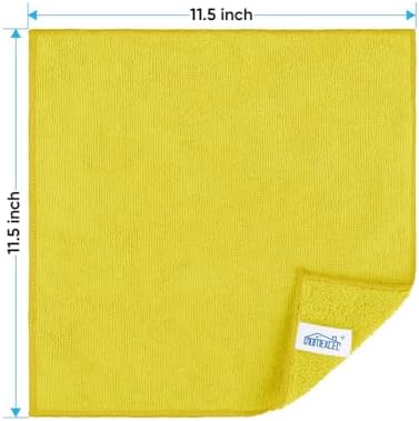 HOMEXCEL Yellow Microfiber Cleaning Cloth, 24 Pack Premium Microfiber Towels for Cars, Lint Free, Highly Absorbent, Reusable Cleaning Rags for Car, Household, Kitchen, Window, 11.5"X11.5" - Image 2