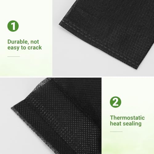 GREANER Plant Grow Bags 6.7x5.7 Inch, Non-Woven Biodegradable Plant Grow Bags for Planting, Fabric Seedling Starter Bags for Vegetable, Flower, Fruit, Saplings Tree, Home Garden Supply - Image 4