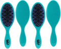 Wet Brush Thick Hair Detangling Brush, Teal - Ultra-Soft IntelliFlex Bristles Glide Through Tangles With Ease - Pain-Free Detangler for All Hair Types, Wet & Dry (Pack of 2) by WetBrush