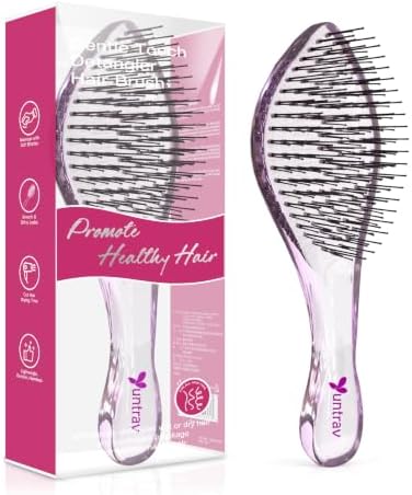 Detangling Hair Brush for Wet & Dry Hair (Purple) by Unknown