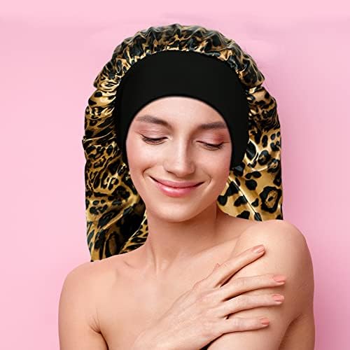 2 Pieces Long Silky Satin Sleep Bonnet for Curly Hair, Long Dreadlocks and Braids Hair Bonnets for Hair Care - Image 5