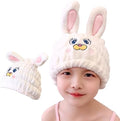 Microfiber Hair Towel Wrap for Kids, Bunny Toddler Quick Drying Cap by LCBD