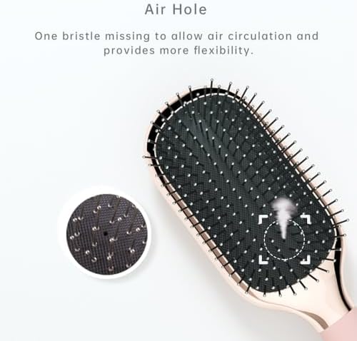 Melbang Hair Brush for Thick Curly Thin Long Short Wet or Dry Hair Adds Shine and Makes Hair Smooth Hair Comb Paddle Hair Brush for Men Women Kid - Image 3