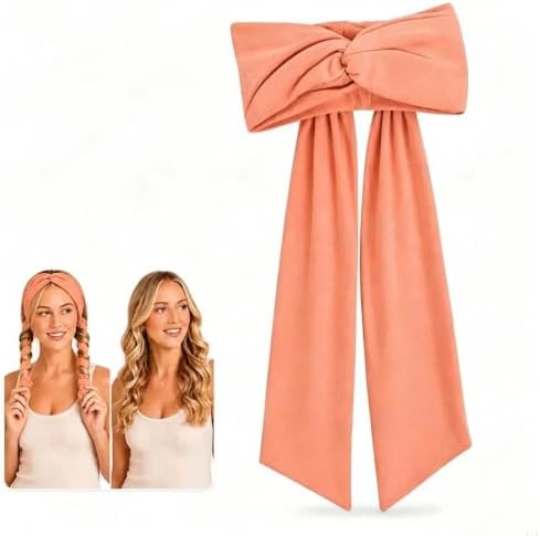 2-in-1 Heatless Curling Headband for Women & Flexible Curling Rods,Achieves Heatless Curls Overnight, No Heat Damage – Heatless Curlers with Flexible Fit – Great During Gym Sessions, Travel by Unknown